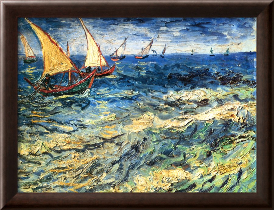 Seascape at Saintes - Maries - Vincent Van Gogh Paintings